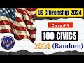 2024 EASY Answer Slow USCIS Official 100 Civics Questions and Answers US Citizenship Interview 2023