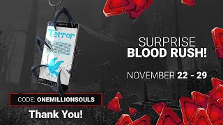 Dead By Daylight| 1 Million Twitter Followers Charm! Resent DBD Trivia emails? 1.5X bloodpoints! screenshot 1