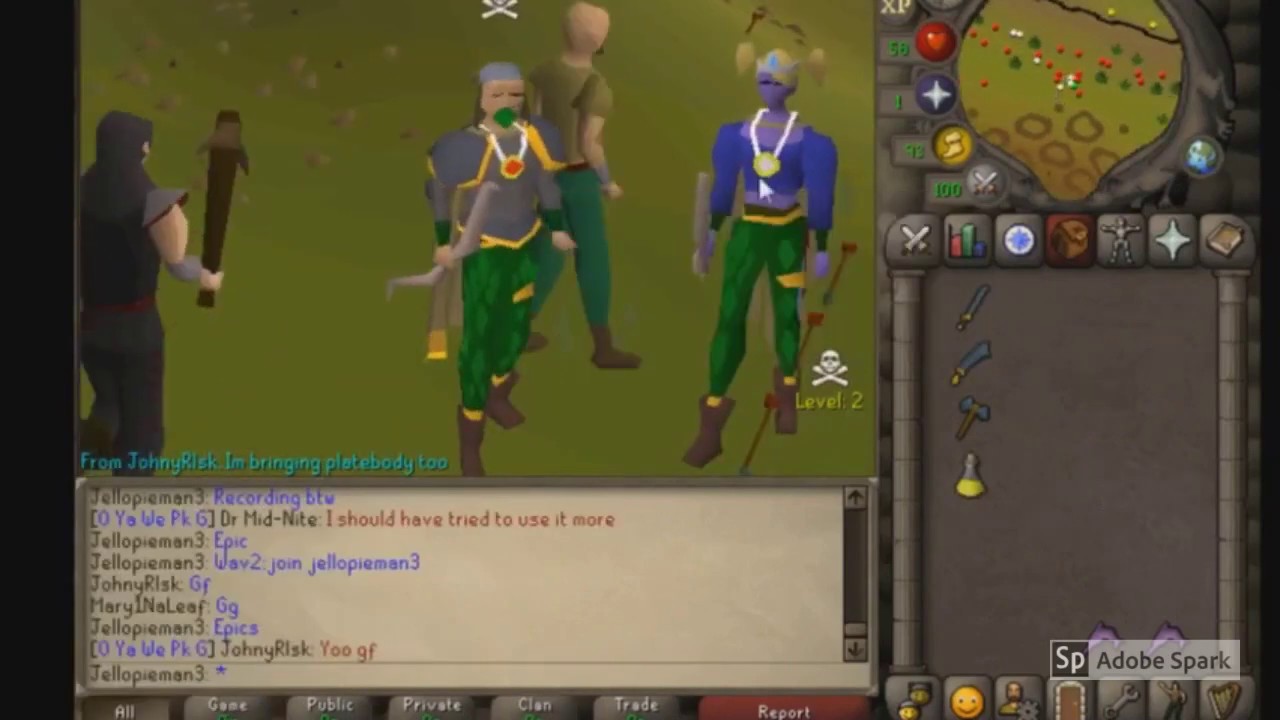 Risked 1m/life against a beast OSRS F2p pker in the CC