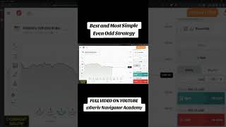 Celebrity The Most Simple and Profitable Even Odd Strategy In Deriv #shorts Wealth