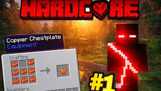 Minecraft Hardcore World Part - 1 💥🤯☠️ | MINECRAFT | #minecraft #hardcore #trending #viral screenshot 4