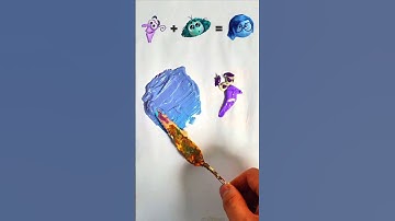 Fear vs 2 Emotions 🎨 Satisfying Color mixing #colormixing #satisfying #asmr