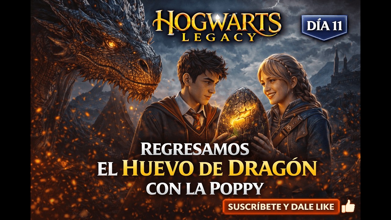 Hogwarts Legacy | Regresamos el Huevo de Dragón con Poppy 🐉🥚 | Día 11