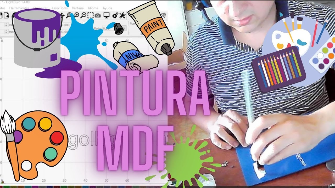 Tutorial: Corte y grabado láser - Técnica de pintura en MDF