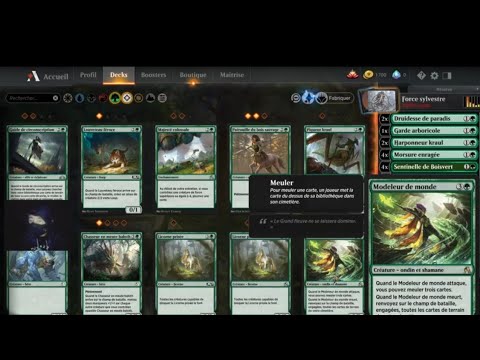 Comment jouer avec un deck vert dans Magic The Gathering Arena ? Mes premiers combats ! # Game2 #