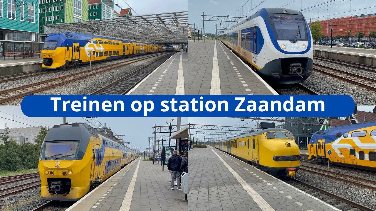 Treinen op station Zaandam - 5 augustus 2023