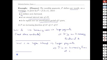 Unit 17-3 Multivariate Functions - Finance - MATH 121
