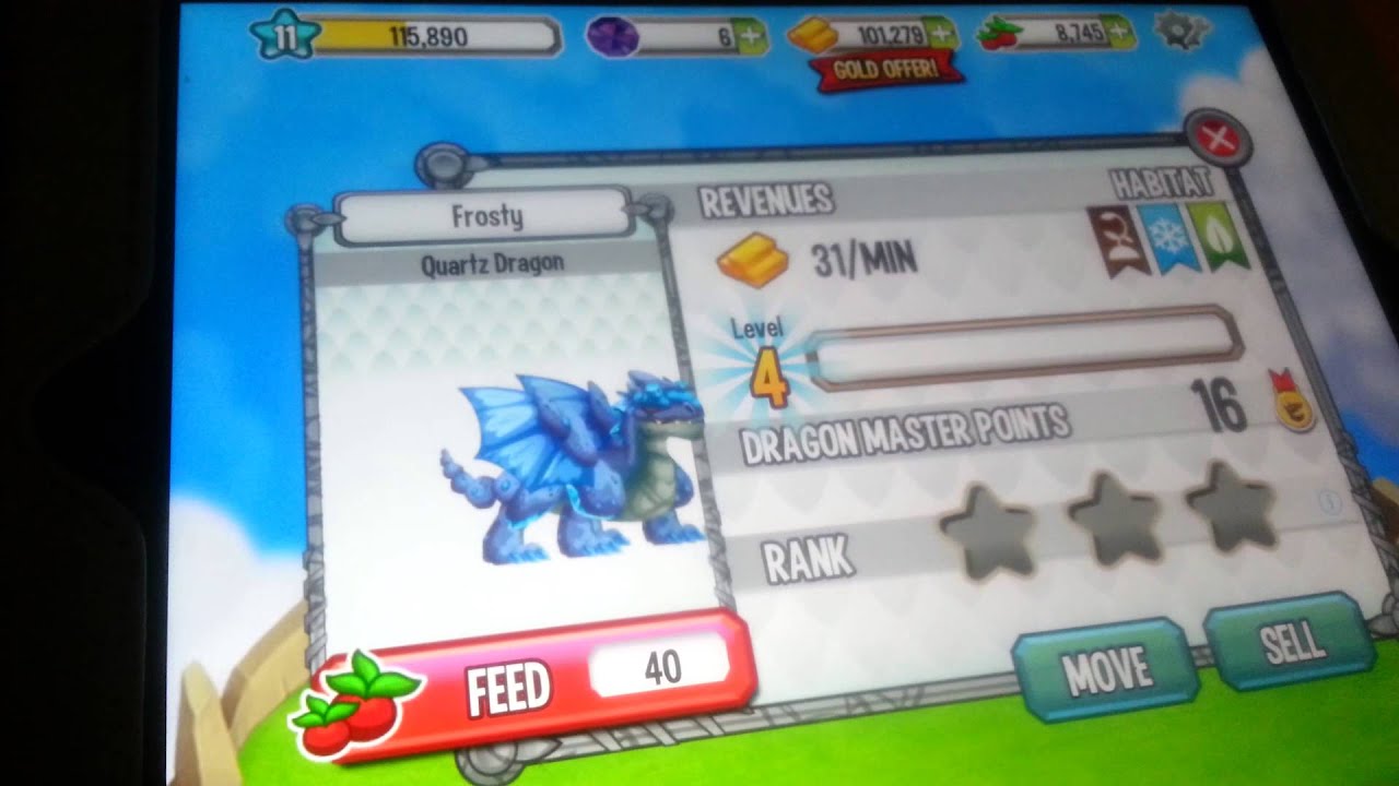 Quartz Dragon in Dragon City - YouTube