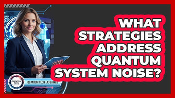 What Strategies Address Quantum System Noise?