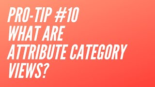 Esko WebCenter Pro-Tip #10 - What are attribute category views?