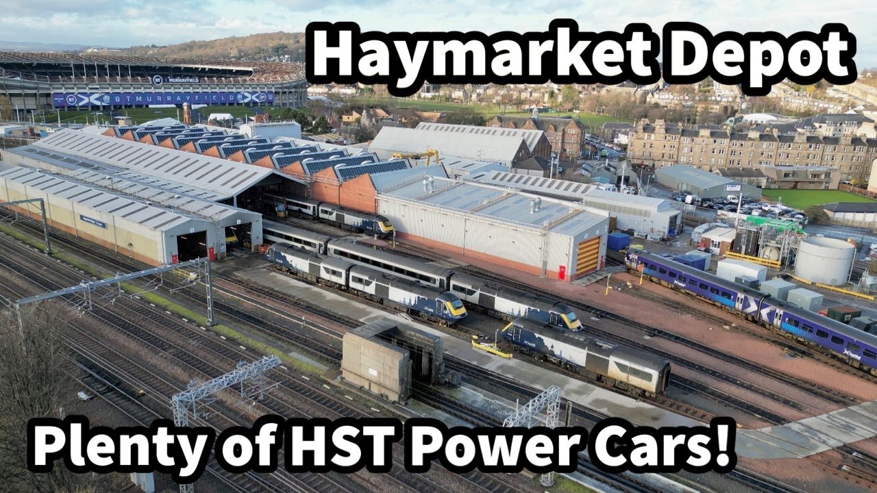 Aerial Views of Haymarket Depot.. Long live all of those HST Power Cars