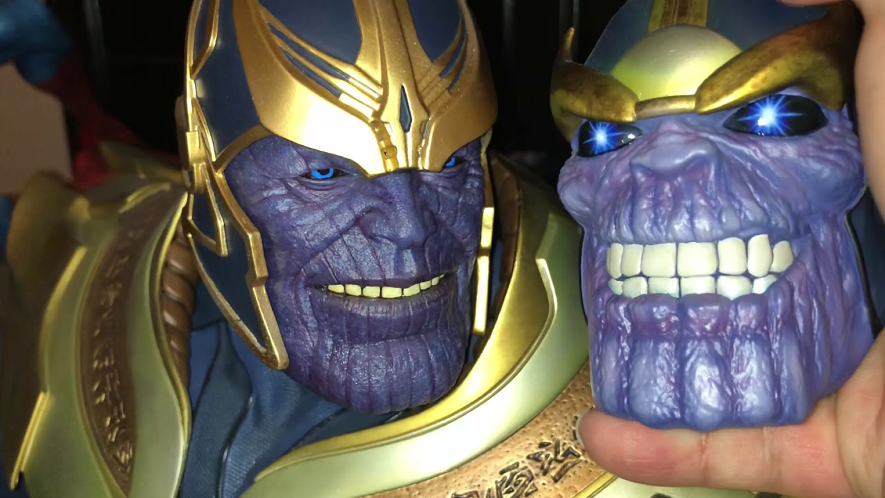 Custom Guardians of the Galaxy Thanos Head For Sideshow Thanos on Throne Exclusive Statue!