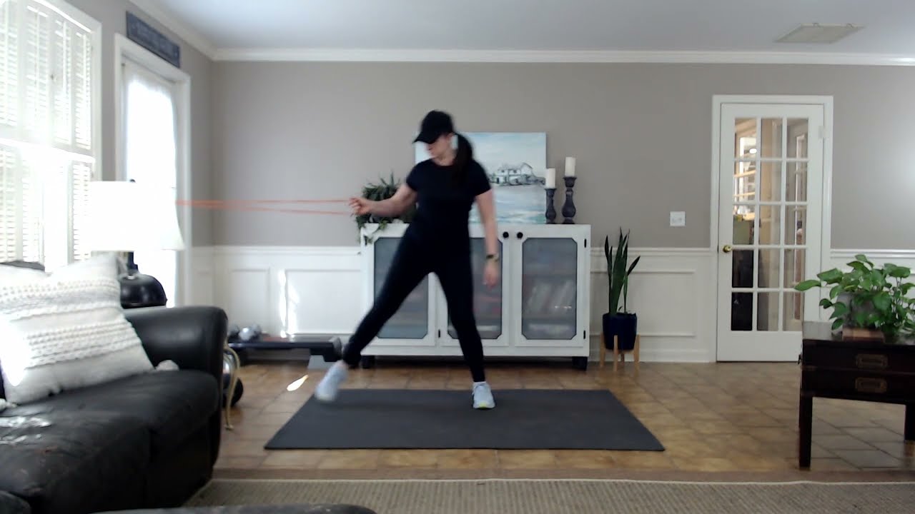 Anchored Resistance Loop Band Thoracic Stretch