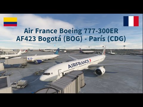 Vuelo #AF423 Ruta Bogotá (#BOG) #Colombia - París #Francia (CDG) en un ...
