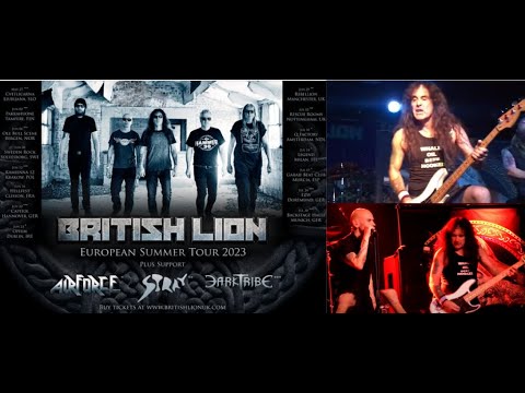 BRITISH LION (Iron Maiden's Steve Harris) Euro tour w/ AIRFORCE, STRAY and DARKTRIBE