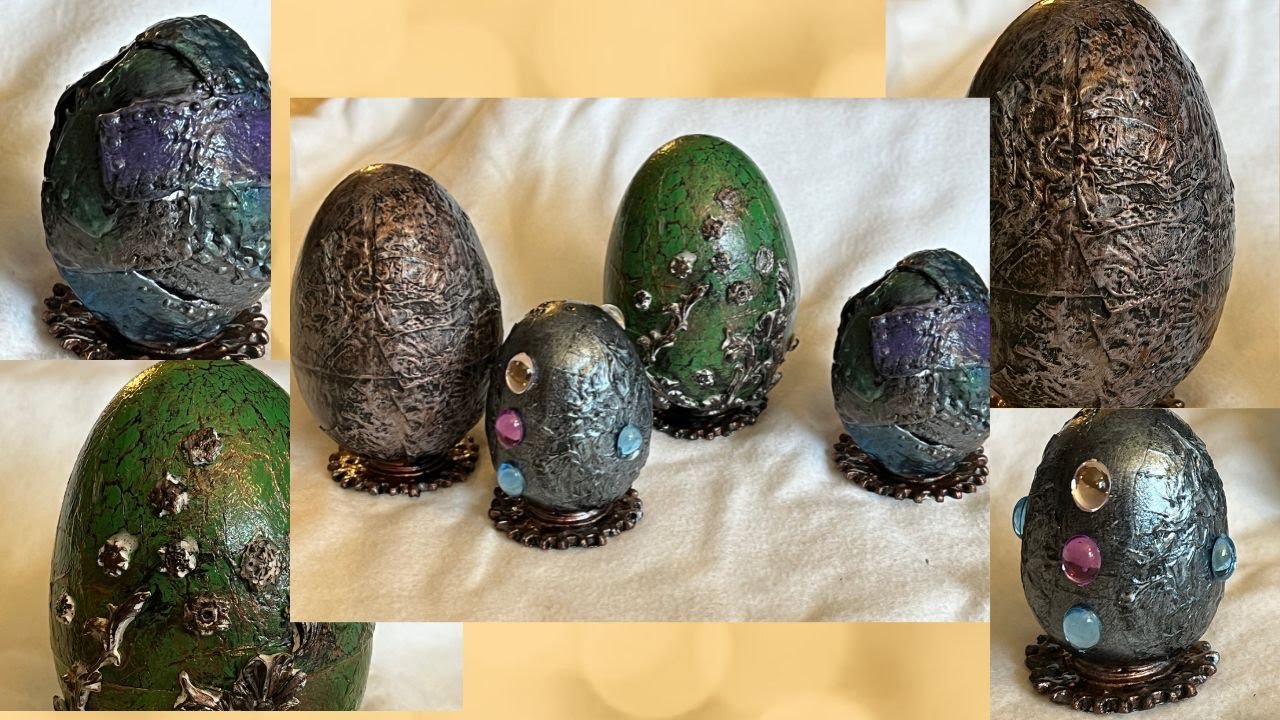 Easter - Steampunk Eggs! 4 fun DIY crafting eggs!