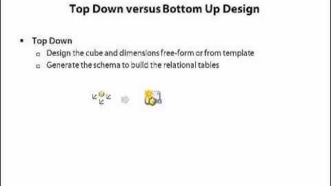 Top Down versus Bottom Up Design