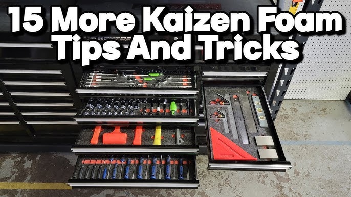 NEW 24 X 48 inch X 57 Mm Black Kaizen Foam Tool Storage Insert Holder  Organizer