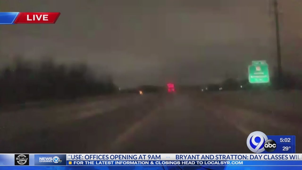 Tuesday morning road conditions - YouTube