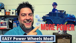 18 volt Power Wheels Mod with Milwaukee drill battery kit. power wheels modded [313]