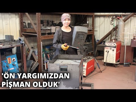 Kaynak ustası Sema, erkeklere taş çıkarıyor