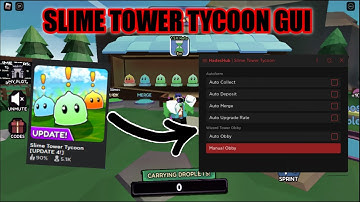 Slime Tower Tycoon GUI || Auto Obby || Auto Collect || Auto Merge & More ||