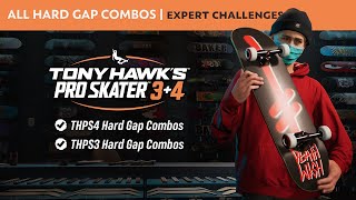 Tony Hawk's Pro Skater 3+4 | ALL HARD GAP COMBOS | Expert Challenges