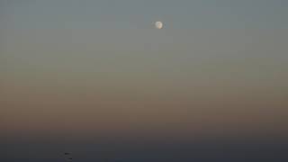Moon & Sun together.  Gran Canaria. 24-25/08/2018 FLAT EARTH