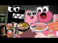 Convenience Store BLACK PINK Food Alphabet Lore F vs P ( FP baby) MUKBANG! | ANIMATION | ASMR | MYMY