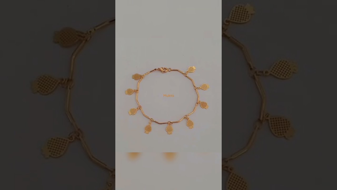 22 Karat Gold Charm Bracelet //Dubai Gold Collection //Amazing 