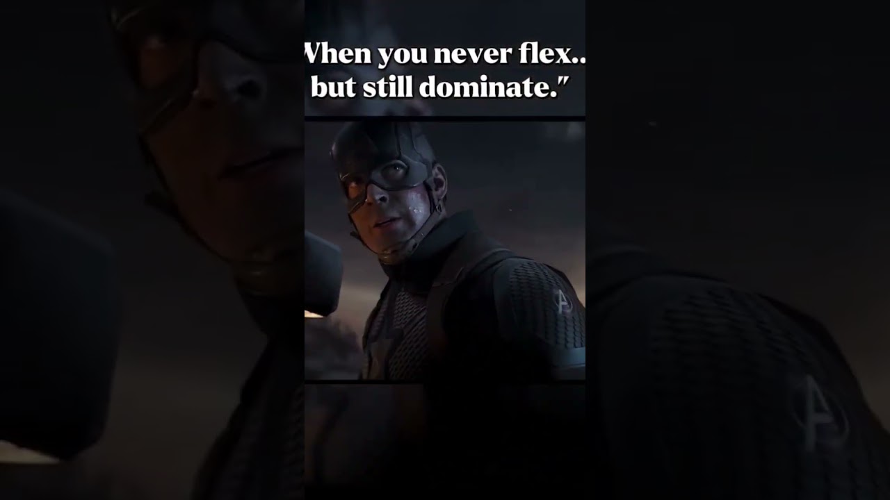 “When you never flex… but still dominate.” 