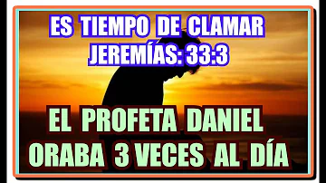 ¿Quién rezaba 3 veces al día en la Biblia?