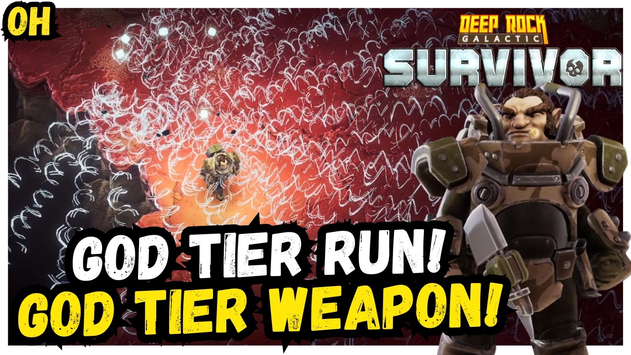 GOD Tier Weapon! GOD TIER Run! Deep Rock Galactic Survivor!