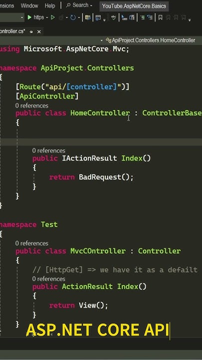 ASP.NET CORE BASICS - API | All Fundamentals for Core Applications From ...