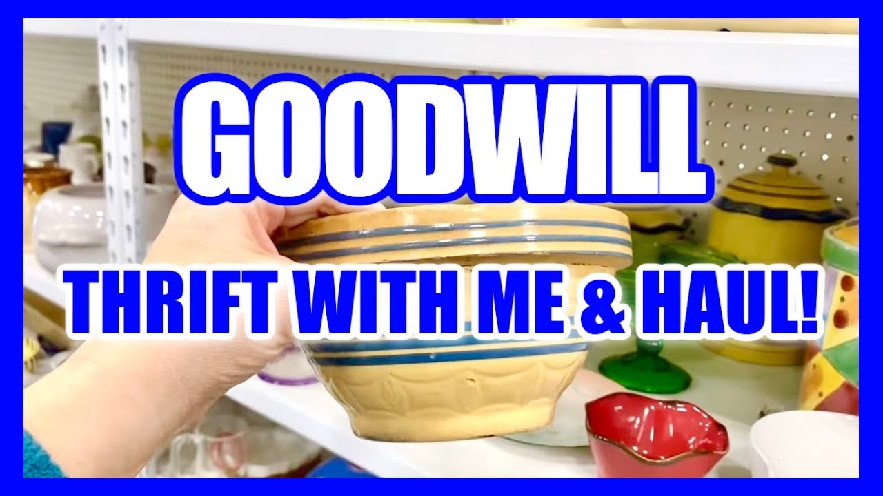THRIFT WITH ME AT GOODWILL ++ THRIFT HAUL** THRIFT SHOPPING FOR HOME DECOR, VINTAGE, & RESALE