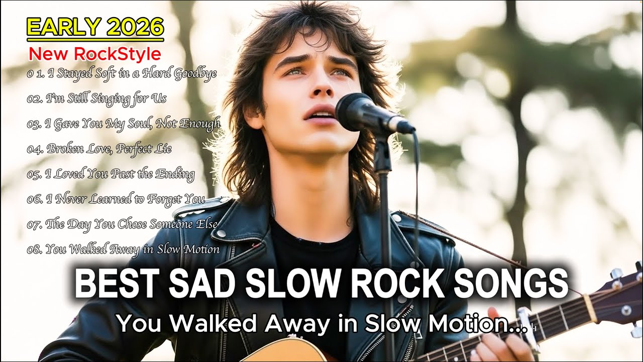 You Walked Away in Slow Motion 💔 | Slow Rock Ballads 2026 | Best English Heartbreak Songs