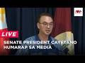 Senate President Cayetano humarap sa media | NewsWatch Live