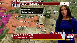 ABC-7 First Alert: Triple-digit heat continues along with record-high potential
