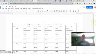 Physical Education Log