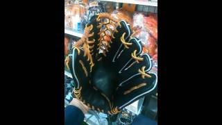 SALE ハタケヤマ 硬式外野用グラブ PBW-4181B ブラックXタン 湯揉み型付け済み動画でどうぞ！！三国スポーツ