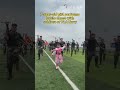 7-year-old girl performs battle dance with soldiers of PLA Navy