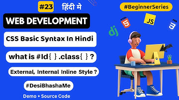 CSS Syntax In Hindi | CSS Basics | Web Development Full Course In Hindi | Krishna Sonavane