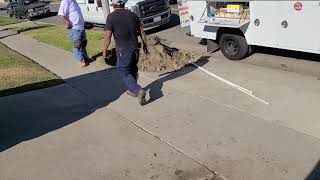 how to pass a pipe under concrete with out breaking concrete