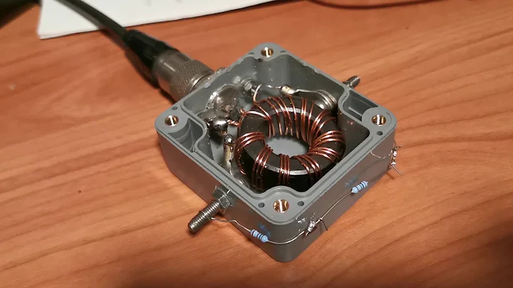 Testing a homemade 9:1 Balun for a T2FD antenna project