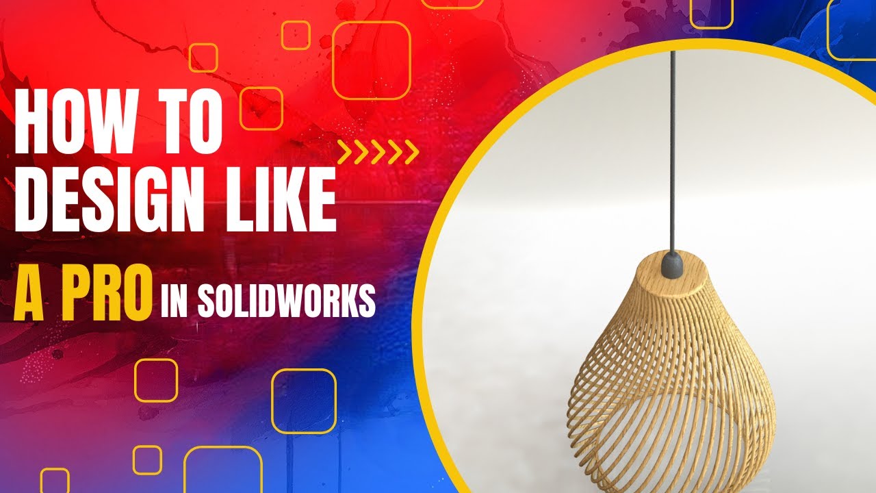 Solidworks Lighting Setup How To Design Hanging Light | In Solidworks 2022 - YouTube