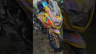 Modifikasi motor Kawasaki Ninja RR full Air Brush