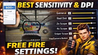 Free Fire Training: Best Sensitivity &amp; DPI Settings | Auto Headshot Trick
