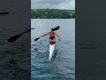 Tricks in a sprint kayak #shorts