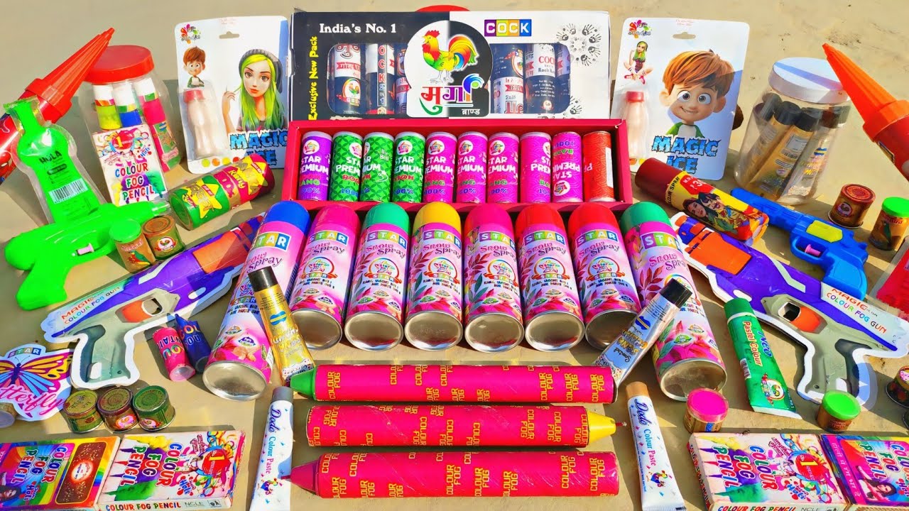 Unique Types Holi Colour And Spray Testing 2025 || होली कलर टेस्टिंग 2025 || Holi Testing Video