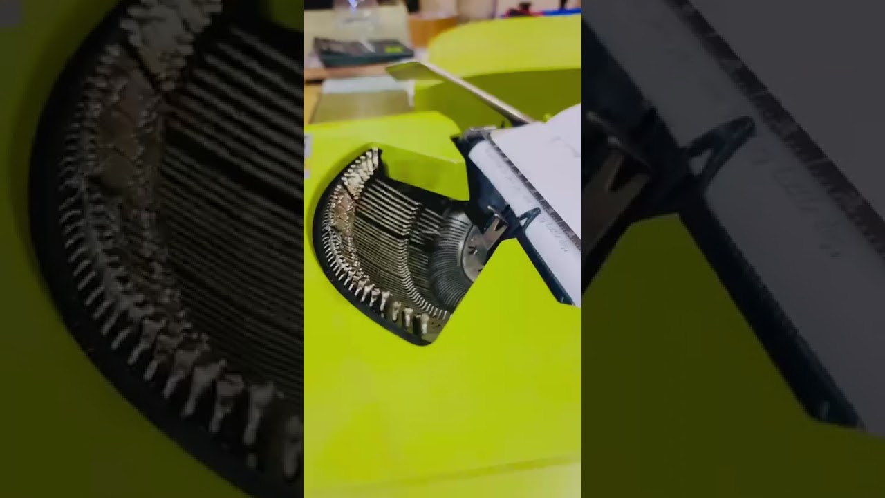 Hermes Baby Pistachio Typewriter | Rare Cursive Script Typing Demo & 360° View  